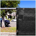 ColourTree 10 ft x 17 ft Black Shade Cloth with Grommets - 90% UV