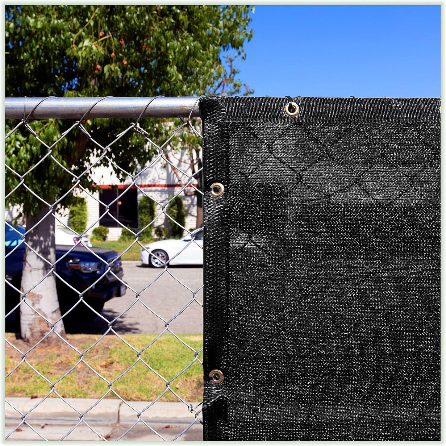 ColourTree 8ft x 23ft Black Shade Cloth for Dog Kennel Cover
