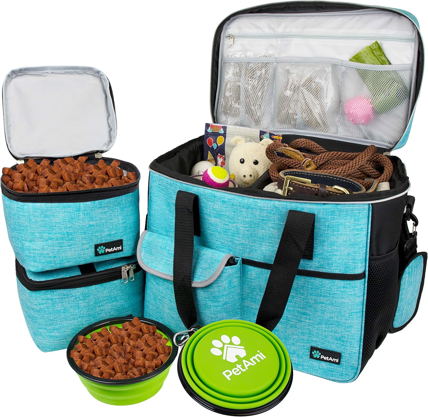 PetAmi Travel Bag Organizer for Dogs & Cats - Perfect for Camping