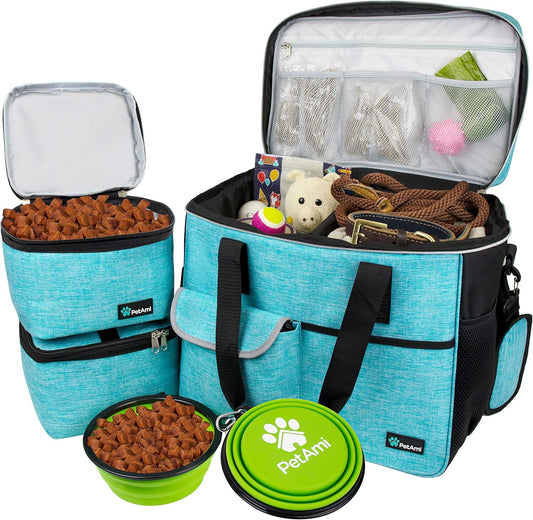 PetAmi Travel Bag Organizer for Dogs & Cats - Perfect for Camping