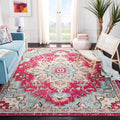 Area Rug 9x12 Madison Collection - Fuchsia Purple Pink & Blue Boho
