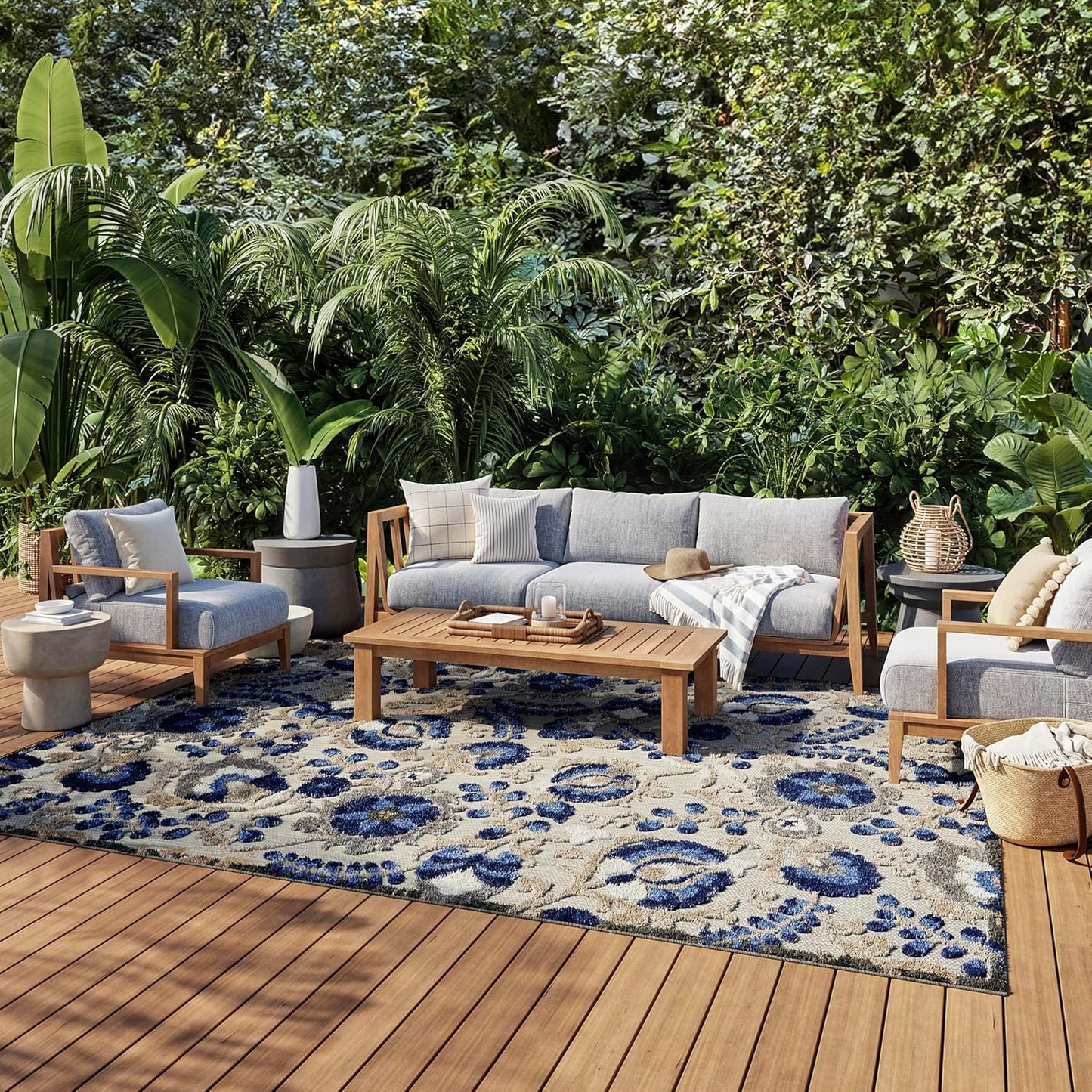 Nourison Aloha Indoor/Outdoor 7ft x 10ft Area Rug for Any Space