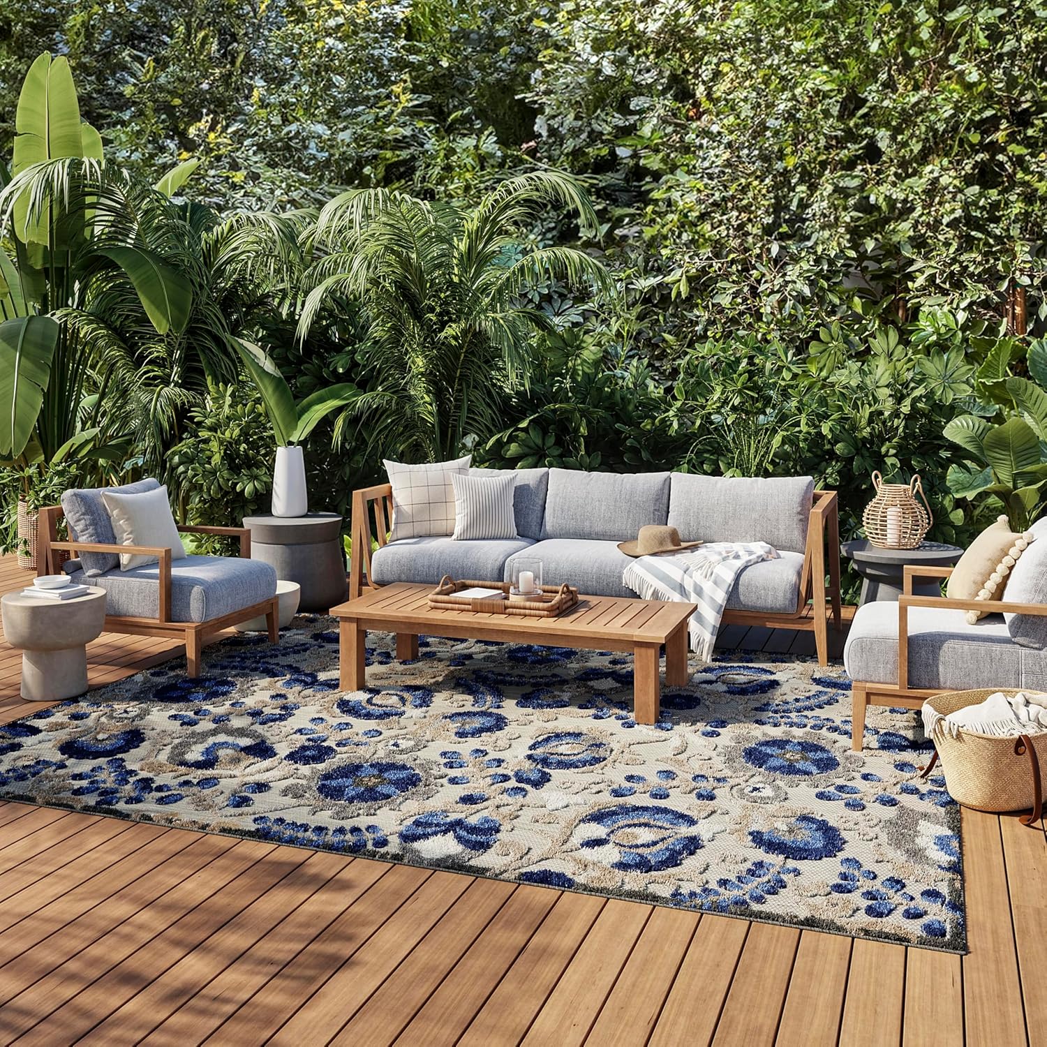 Nourison Aloha Indoor/Outdoor 7ft x 10ft Area Rug for Any Space