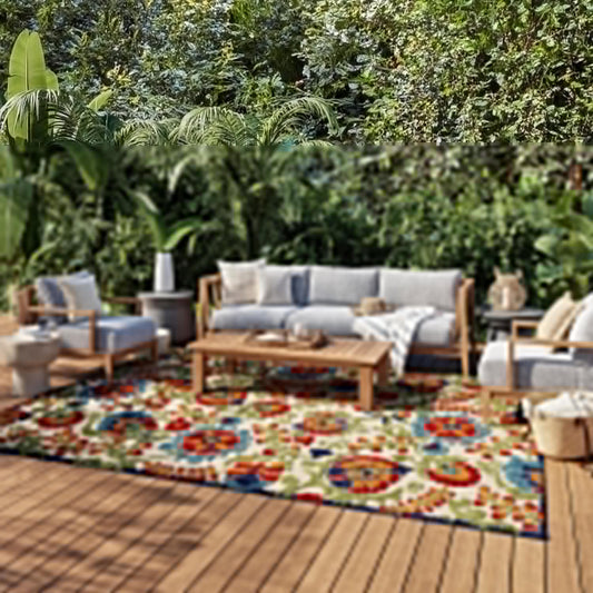 Nourison Home Aloha Indoor/Outdoor Multicolor Area Rug 8x11