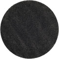 SAFAVIEH Milan Shag 3 ft Round Dark Grey Rug - Plush Non-Shedding
