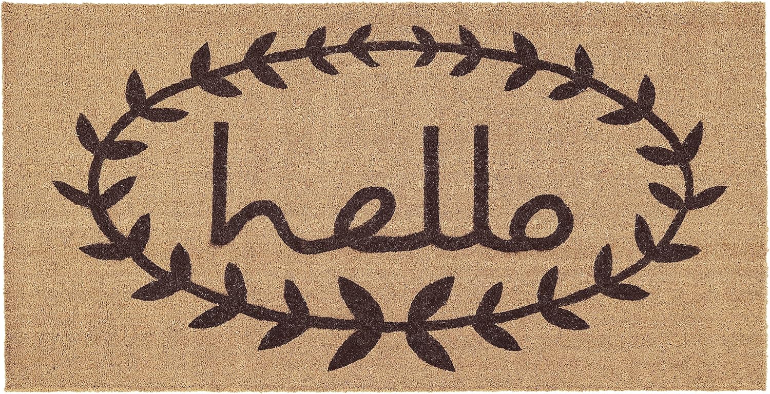 Calloway Mills Calico Hello Doormat for All-Season Use