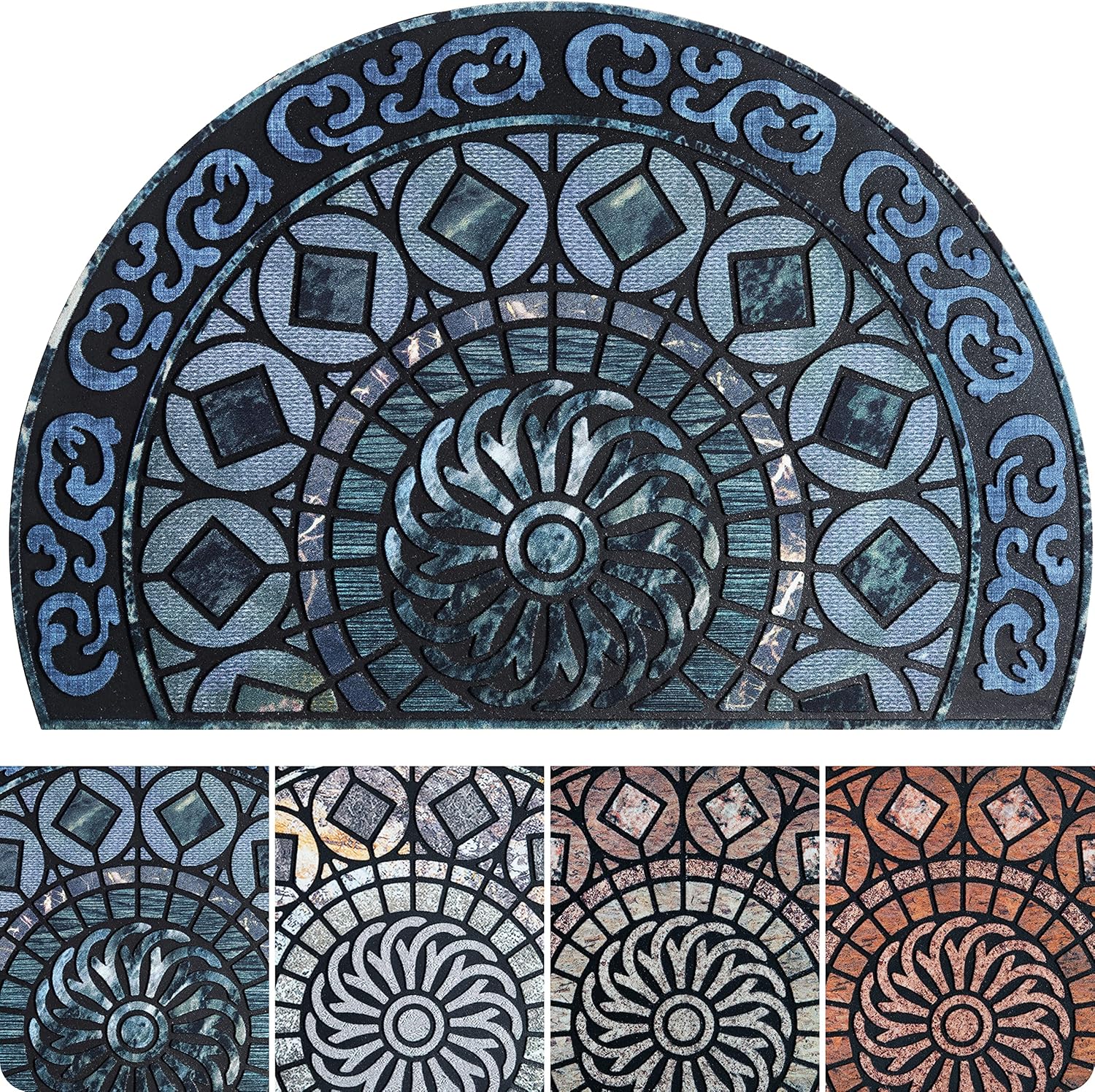 Stylish Low Pile Front Door Mat for Muddy Shoes and Dirt