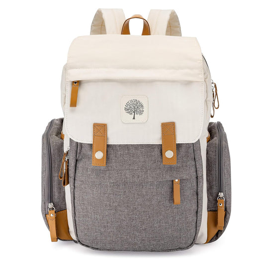 Parker Baby Diaper Backpack - Stylish Large Diaper Bag for Parents