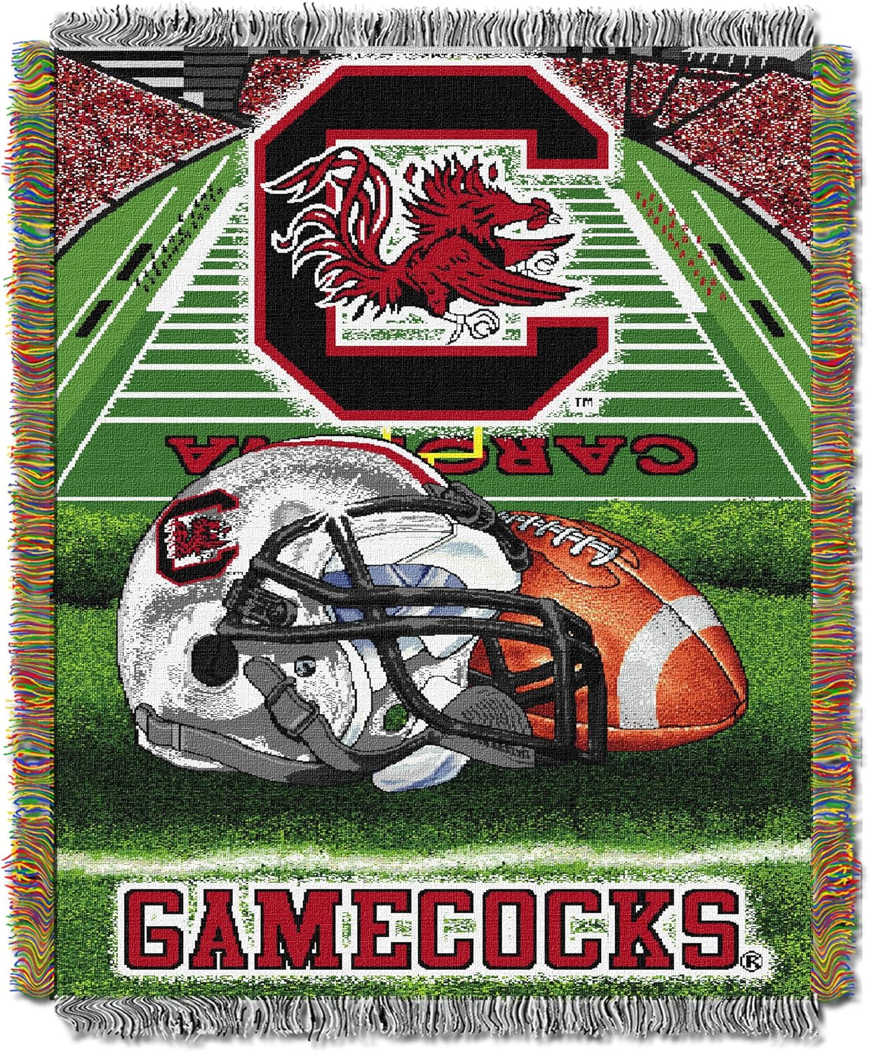 Officially Licensed NCAA Woven Tapestry Throw Blanket, 48x60