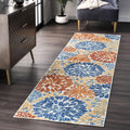 Monique Floral Indoor/Outdoor Area Rug - Durable, Water Resistant