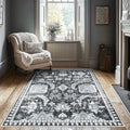 5x7 ft Area Rug - Washable Non-Slip Indoor Rug with Soft Boho Design
