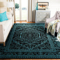 SAFAVIEH Adirondack Area Rug - Stylish Black & Teal Design