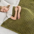 Chenille Chunky Knit Blanket Throw 40x50 in - Tighter Handmade Cozy