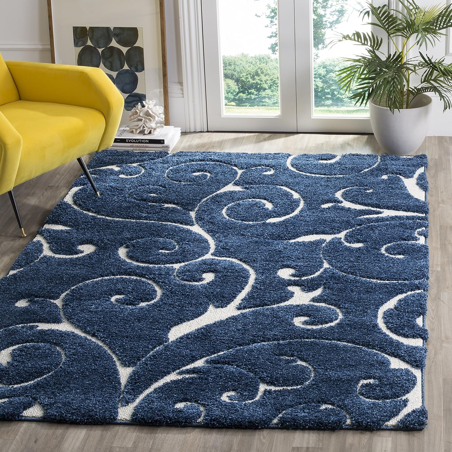 SAFAVIEH Florida Shag Collection Accent Rug for Cozy Spaces