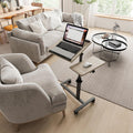 Adjustable Bedside Laptop Desk with Mouse Pad on Wheels - Mobile