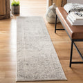 Tulum Runner Rug 2 ft x 11 ft Ivory & Grey - Moroccan Boho