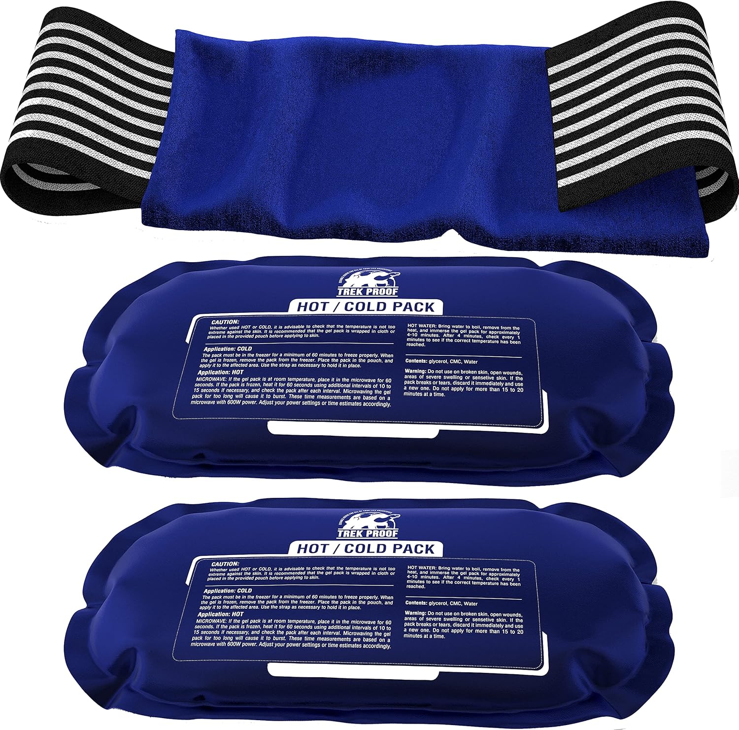Reusable Gel Ice Pack Set - Fast Pain Relief!