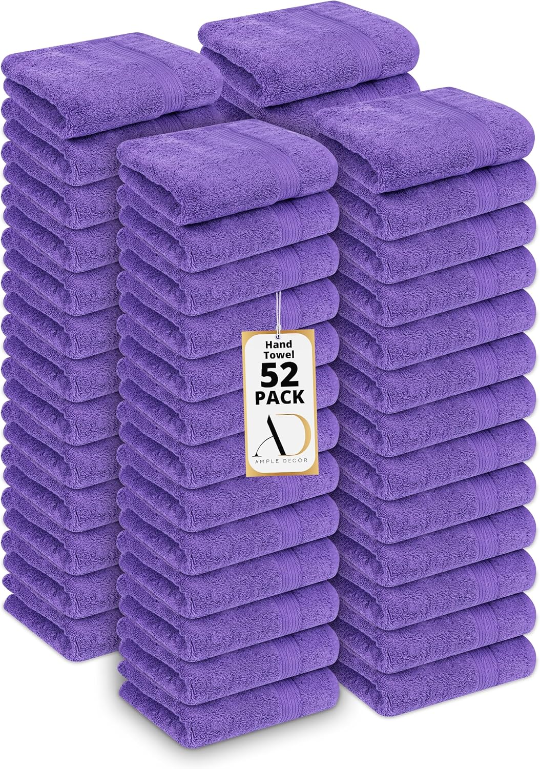 Absorbent Hand Towels 18 X 28 Inch Pack of 52 for Daily Use