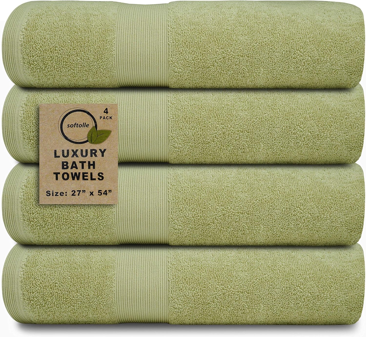 Softolle Luxury Bath Towels Set of 4 - Super Soft & Absorbent