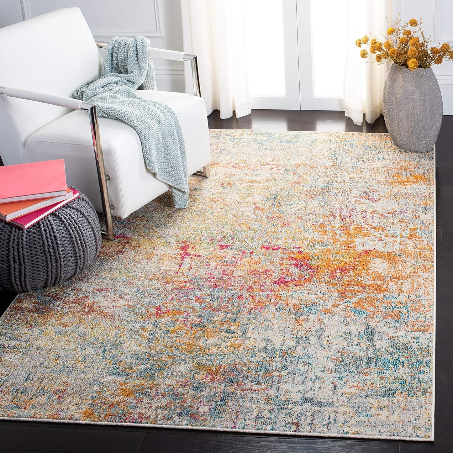 SAFAVIEH Madison Collection Accent Rug - Modern Abstract Design