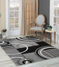 GLORY RUGS Area Rug Modern 8x10 Grey - Soft Hand Carved Texture