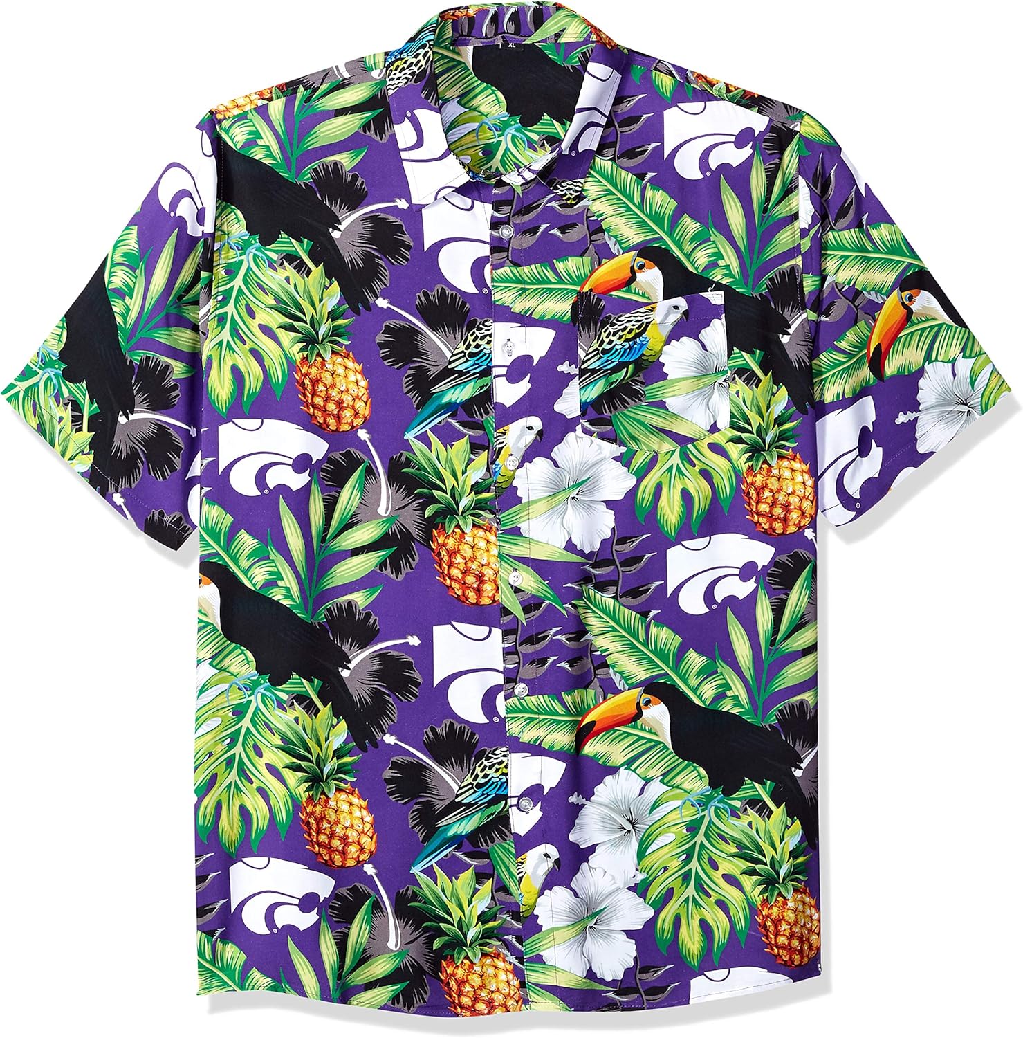 FOCO NCAA Floral Button Up Shirt for Stylish Game Day Wear