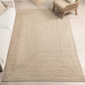 nuLOOM 4 ft Round Solid Hand Braided Indoor/Outdoor Rug - Durable