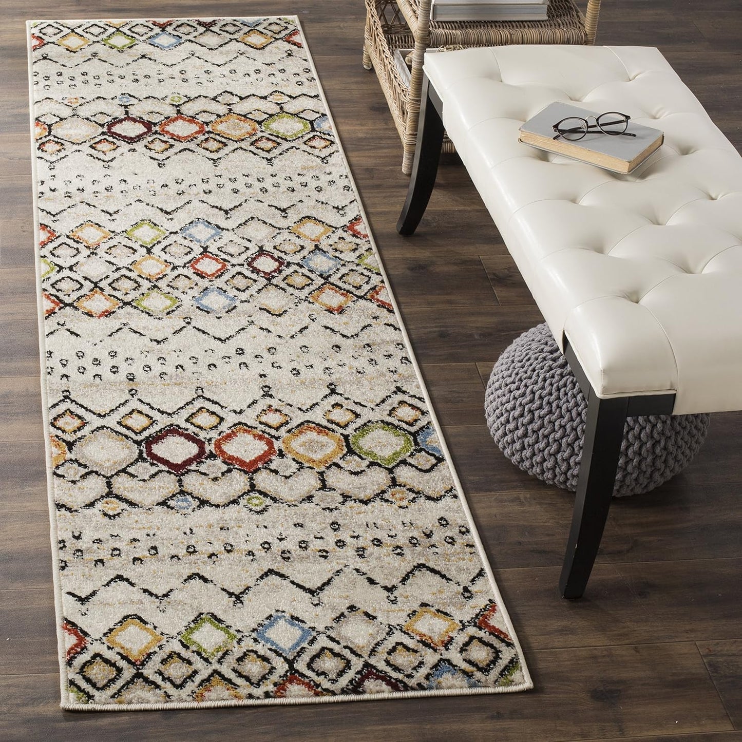 Moroccan Boho Runner Rug - Non-Shedding & Easy Care Design