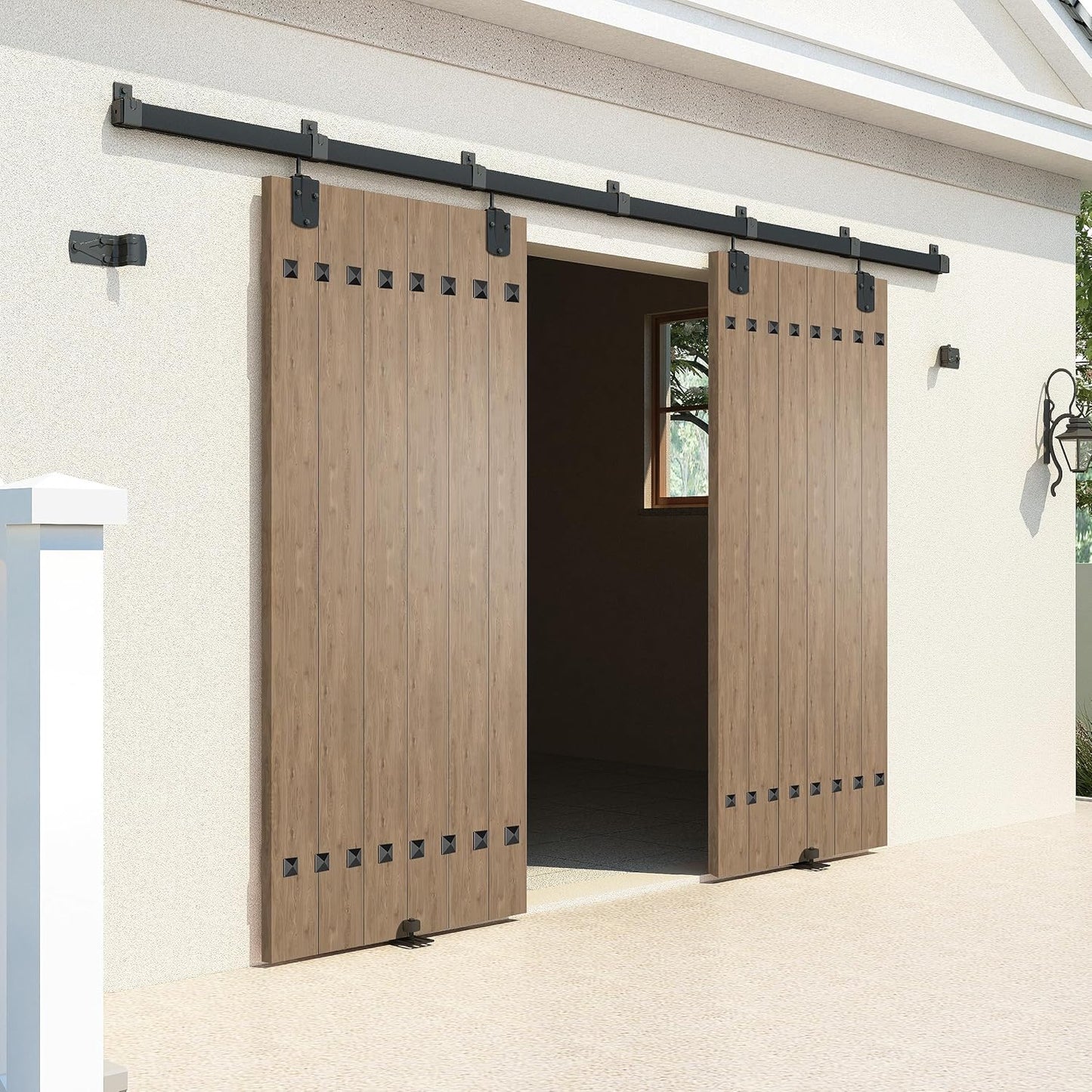 20FT Heavy Duty Box Rail Sliding Barn Door Hardware Kit Review