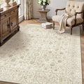 3x5 Area Rug Machine Washable Vintage Distressed Non Slip - Soft Low