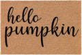 Doormat Natural Coco Coir Door Mat Hello Pumpkin 24 in x 16 in