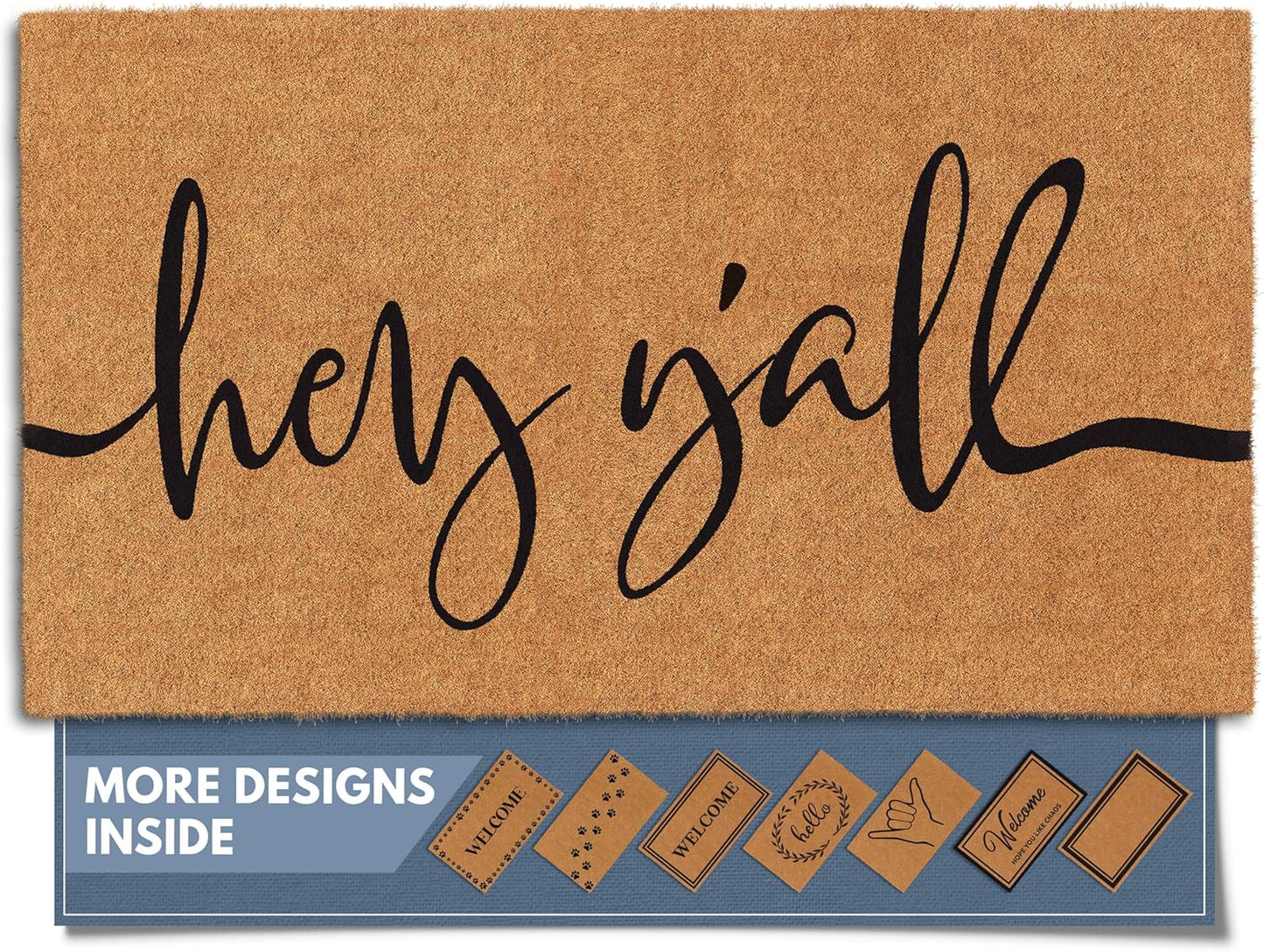 Natural Coco Coir Heavy Duty Backing Doormat for Your Home