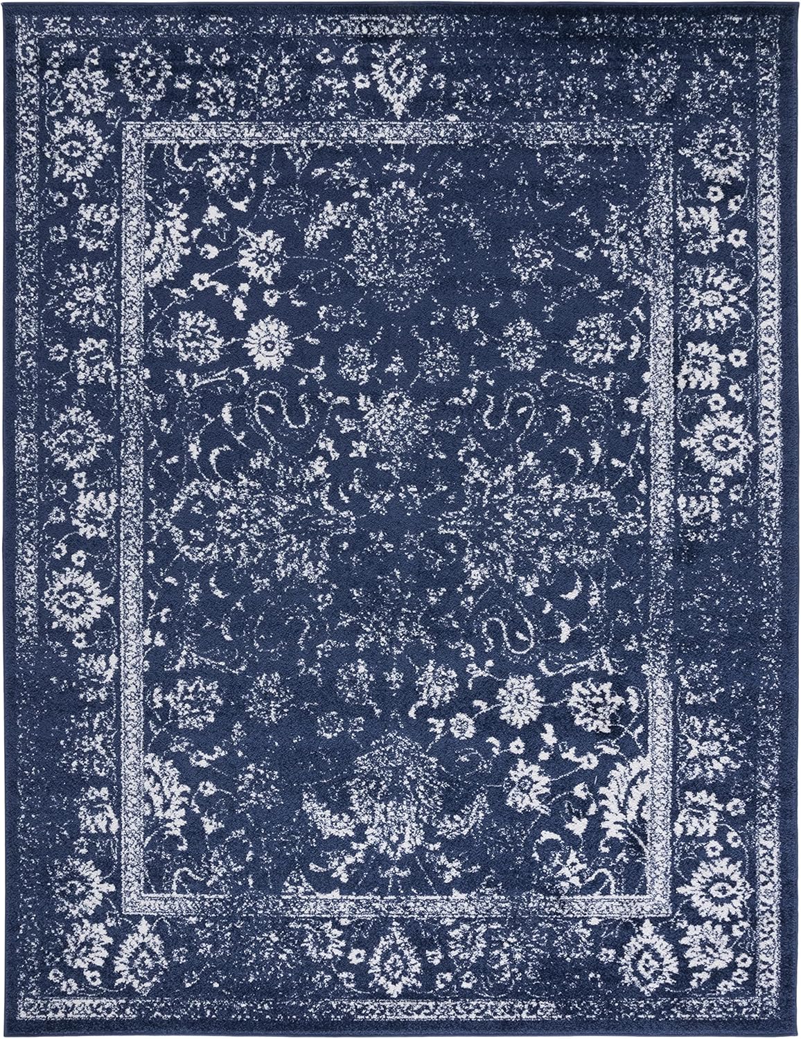 SAFAVIEH Adirondack X-Large Area Rug - 11ft x 15ft in Navy & Ivory
