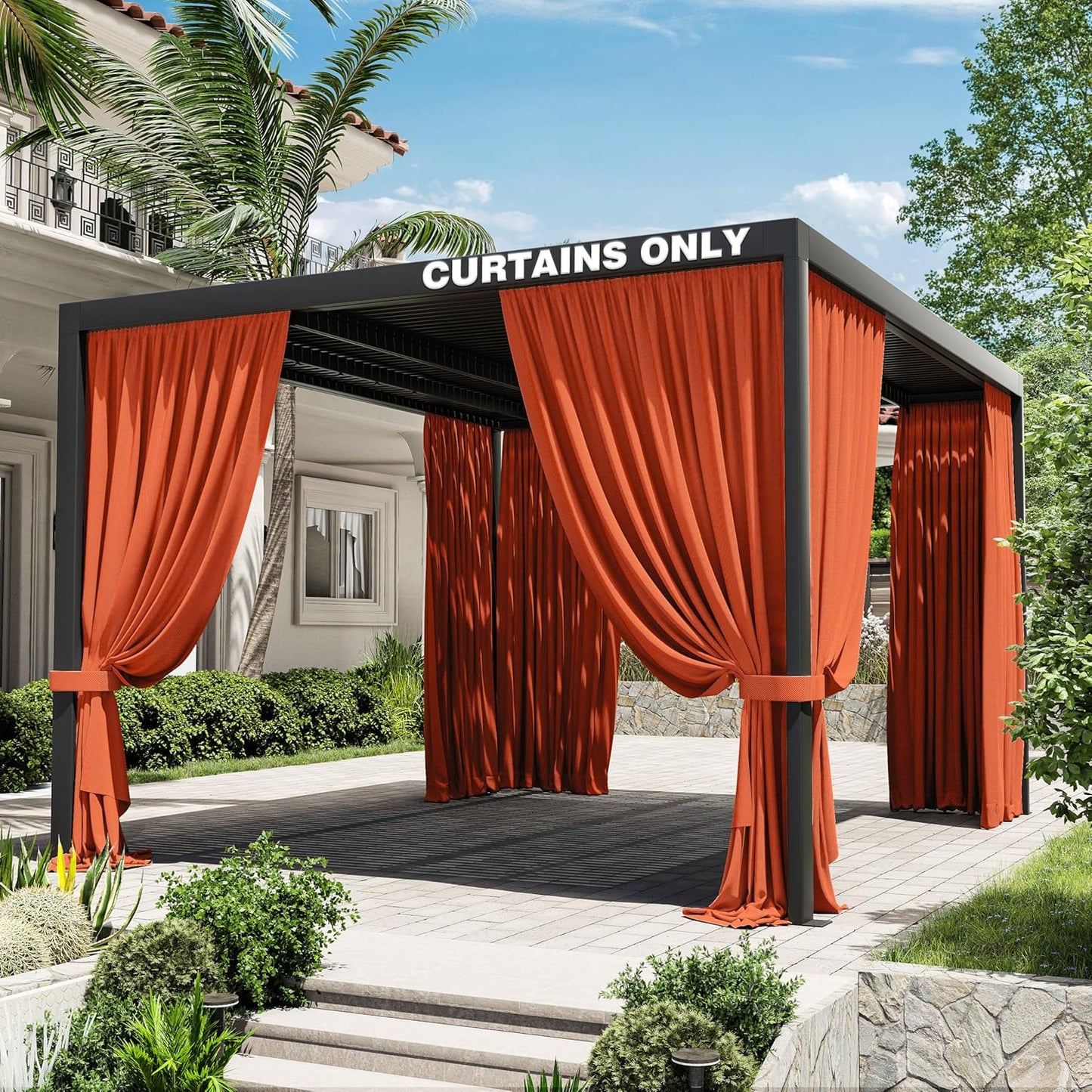 Gazebo Universal Replacement Privacy Curtain for 10ft x 13ft Gazebo