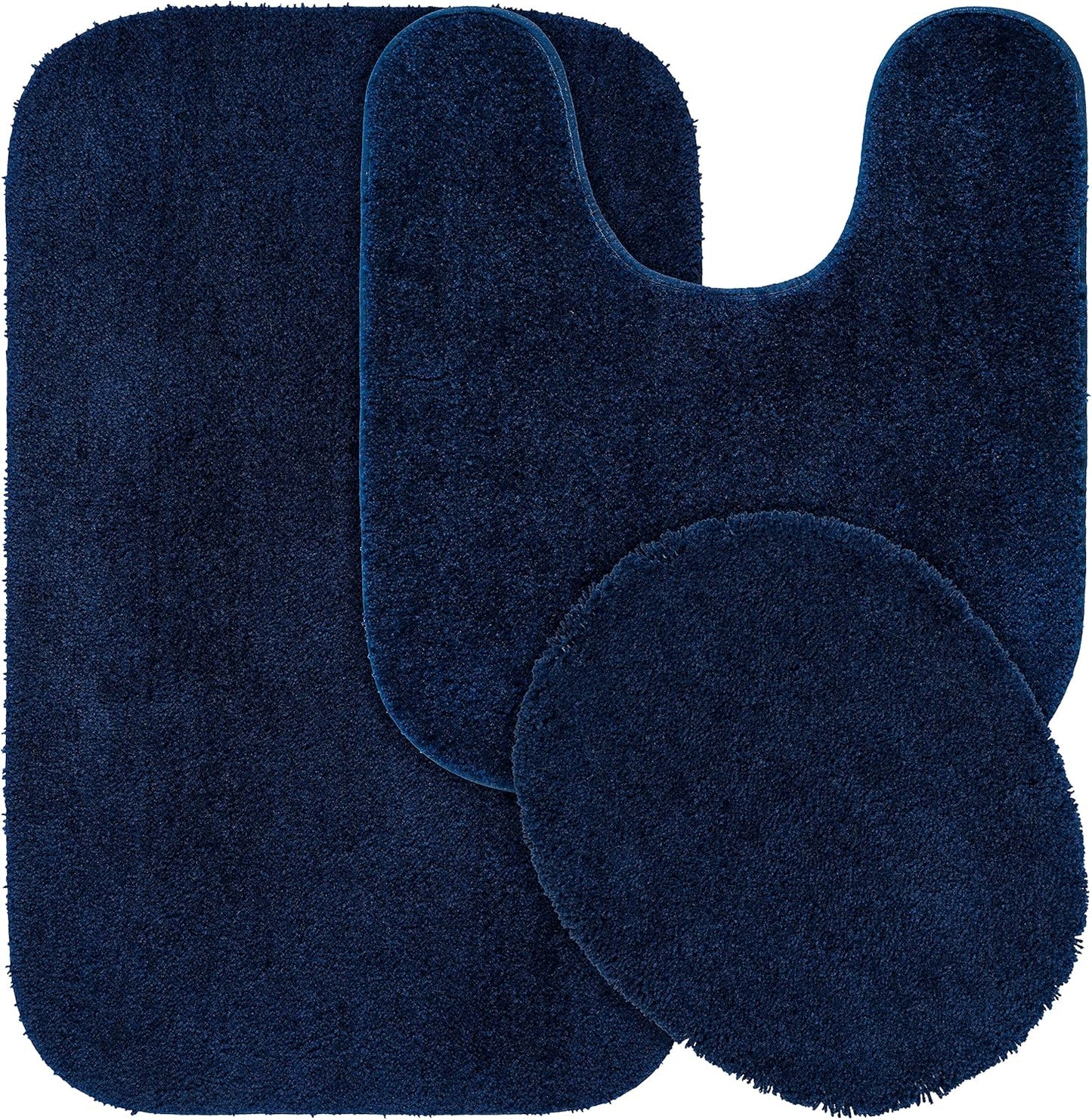 Garland Rug Traditional Nylon Washable 3 Piece Set for Bath