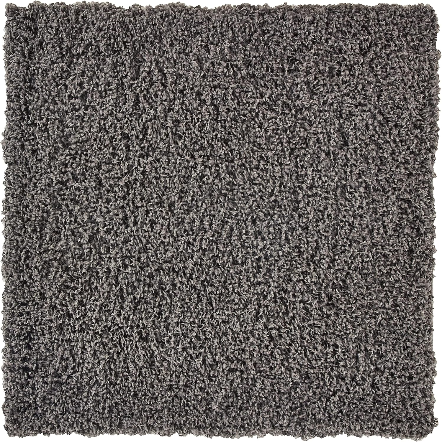 Unique Loom Solid Shag Collection Area Rug in Graphite Gray