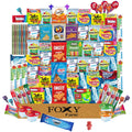 Foxy Fane 100-Count Holiday Snack Box - Variety Pack of 100 Snacks