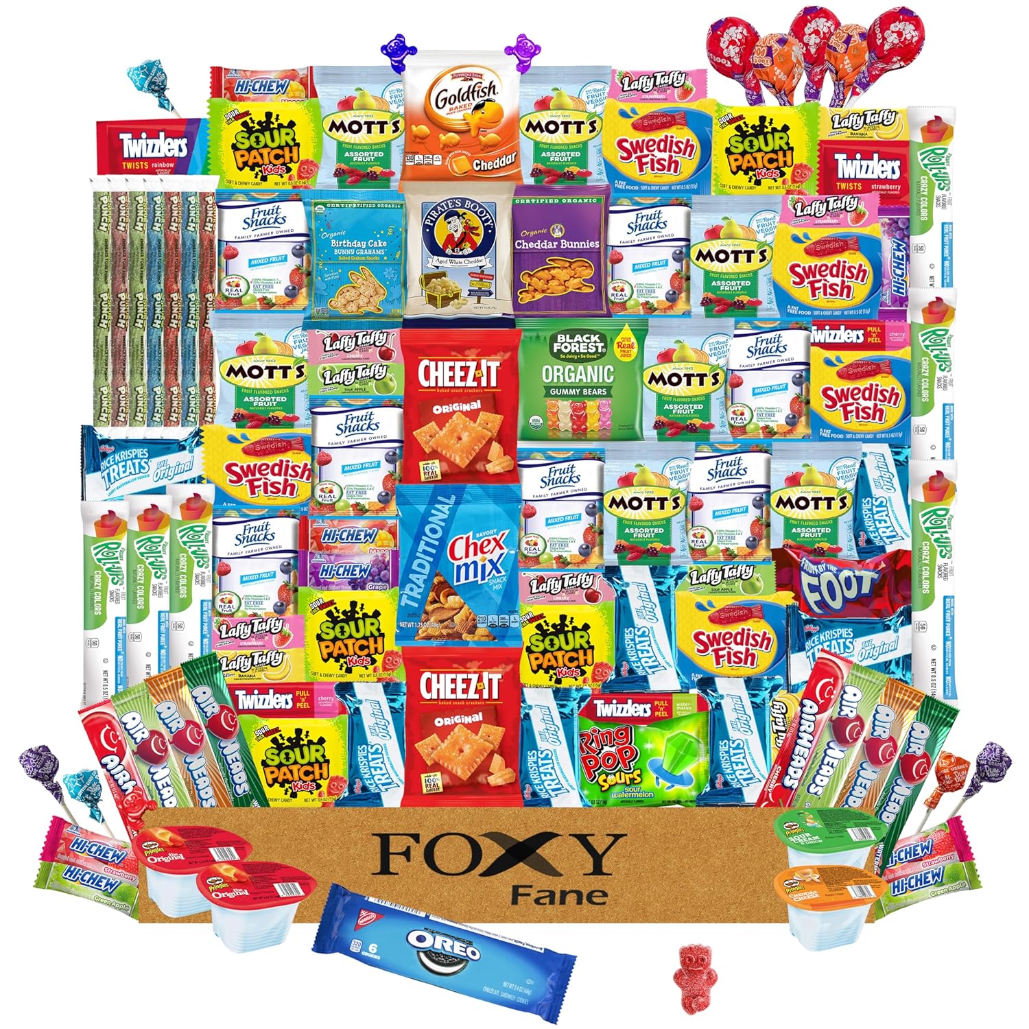 Foxy Fane 100-Count Holiday Snack Box for Every Occasion
