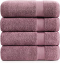 LANE LINEN 100% Cotton Bath Sheets 4 Pack - Extra Large Quick Dry Set