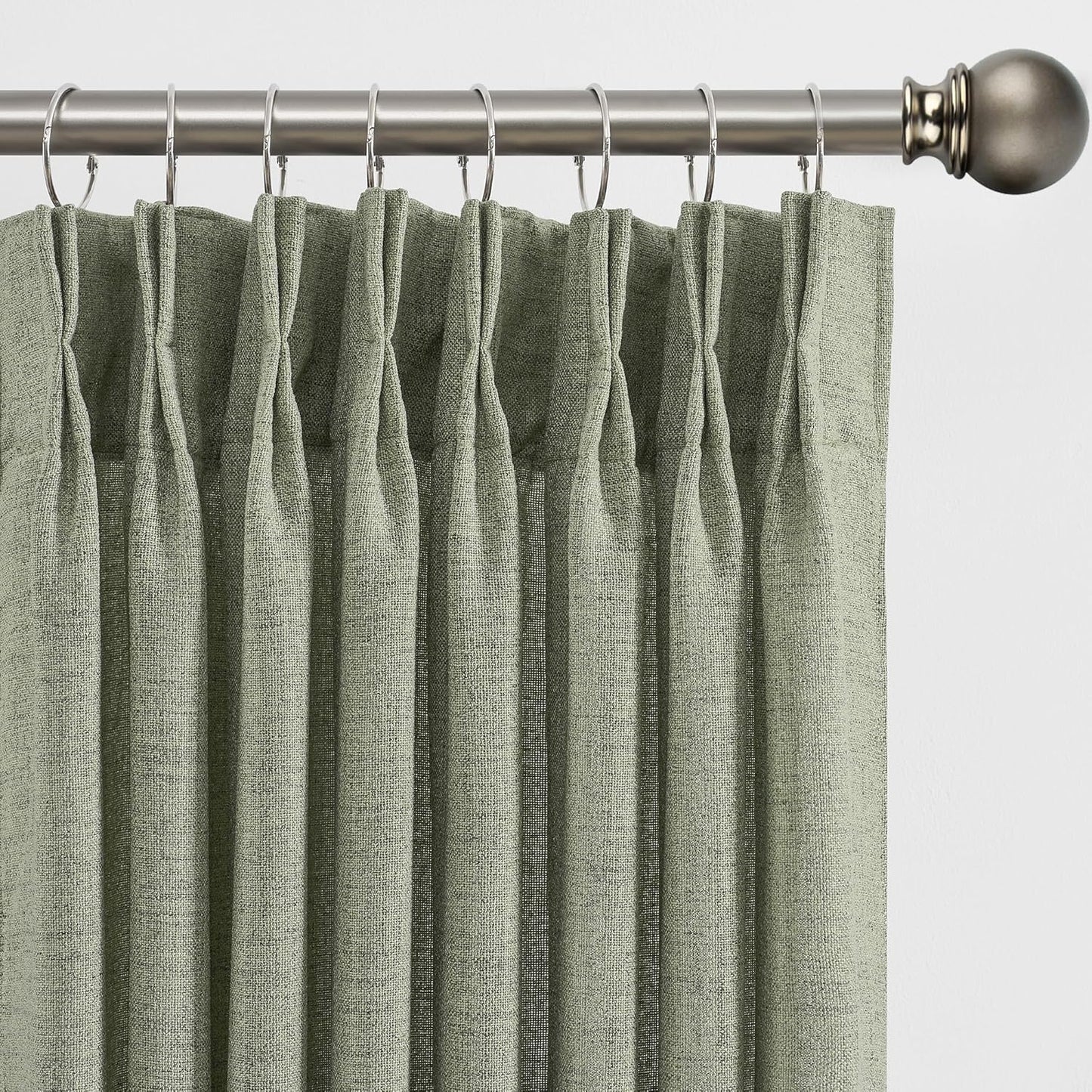 96 Inch Long Sheer Pleated Curtains for Elegant Home Decor