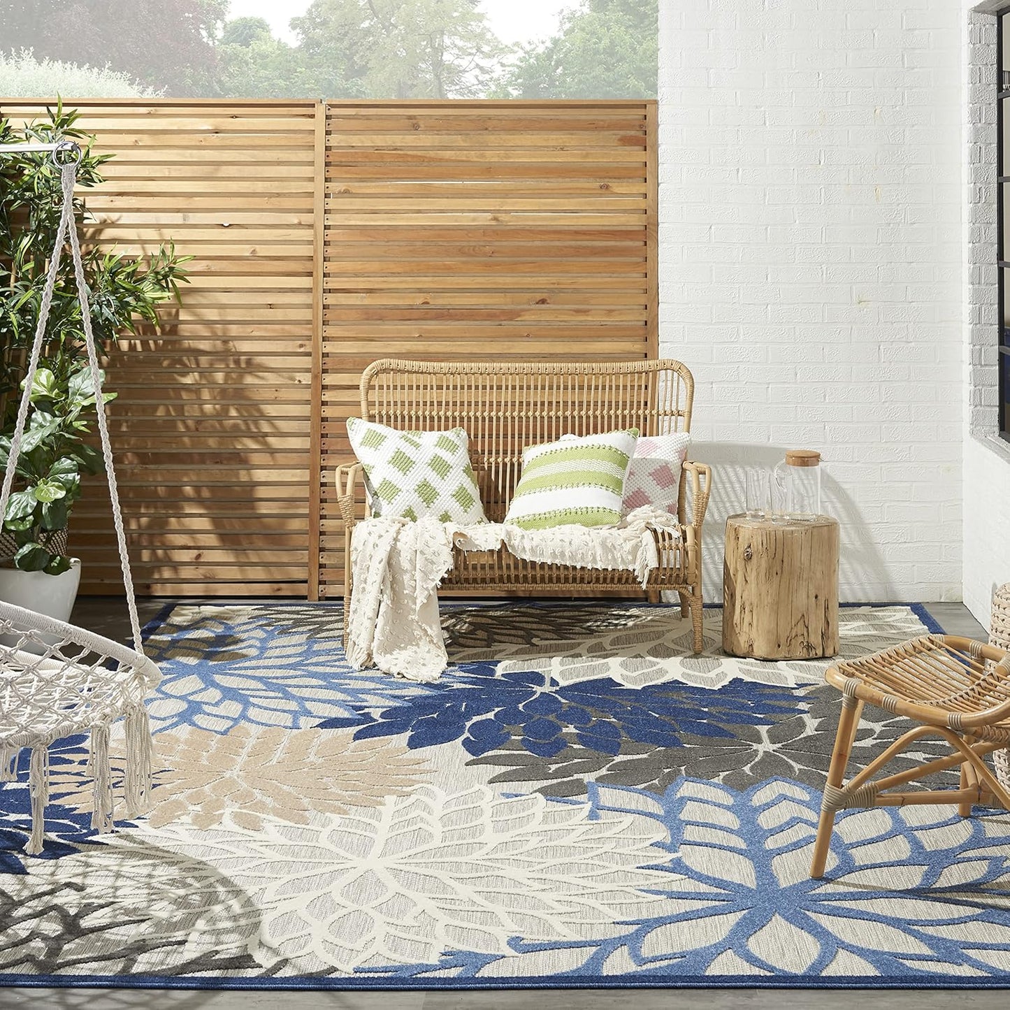 Nourison Aloha Indoor/Outdoor Area Rug for Tropical Spaces