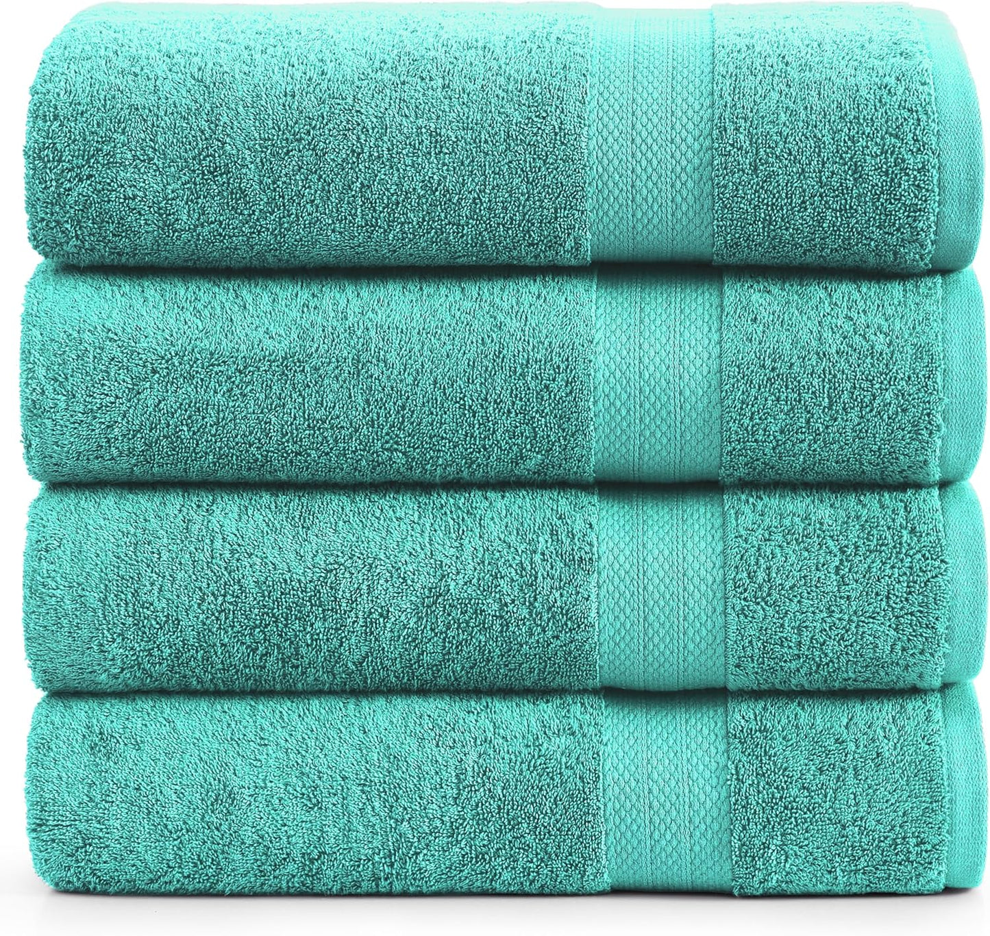 Lane Linen 100% Cotton Oversized Bath Towels Set of 4 for Luxury