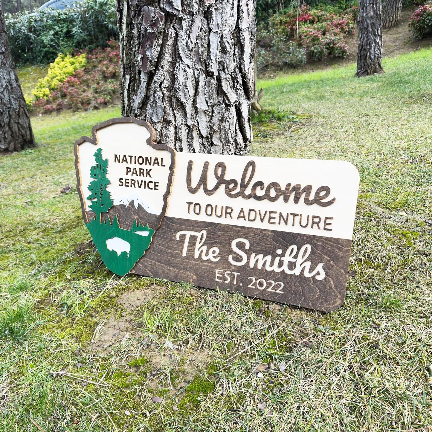 Personalized National Park Family Name Sign for Adventurers