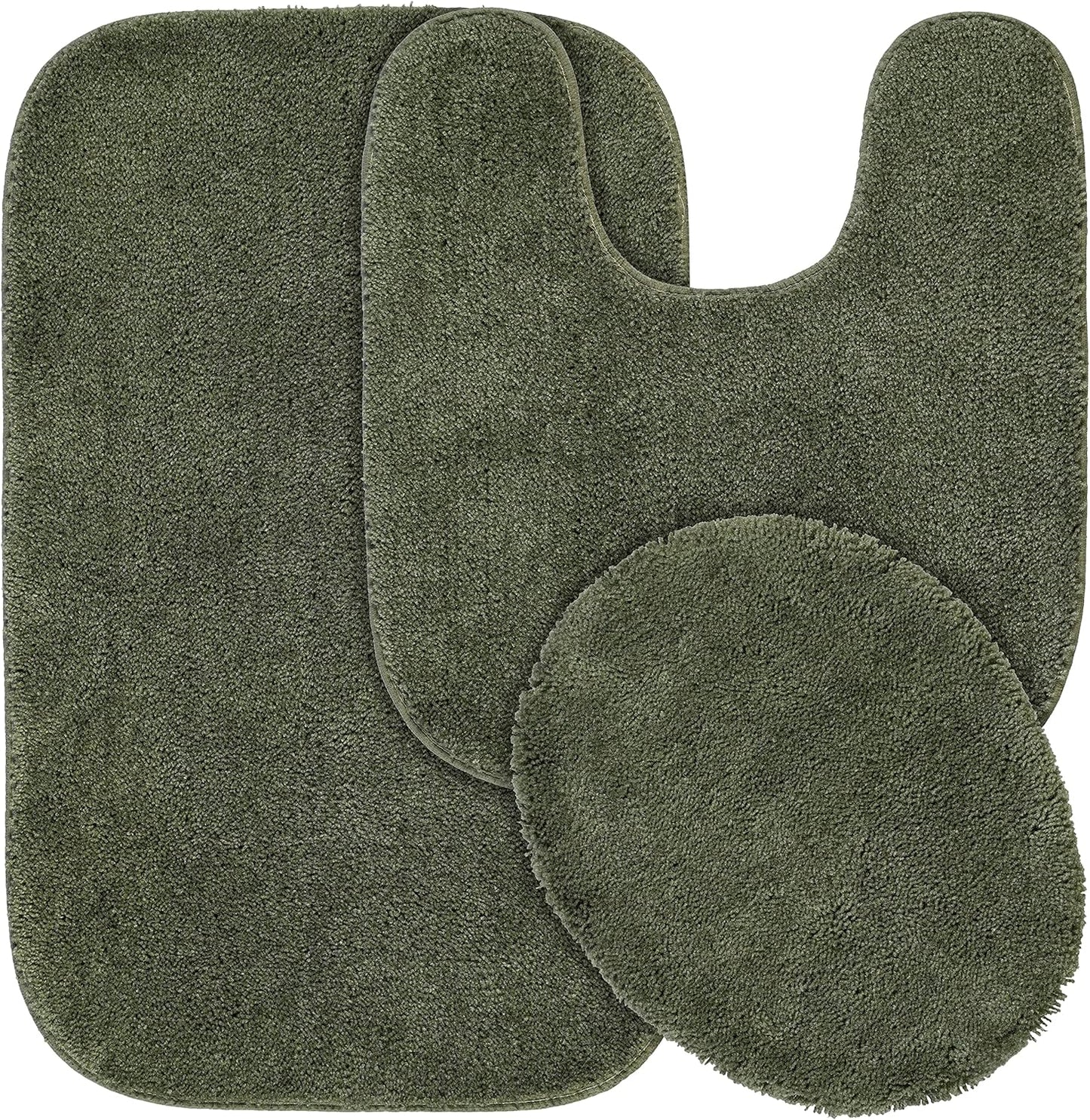 Garland Rug Traditional Nylon Washable Deep Fern 3 Piece Set
