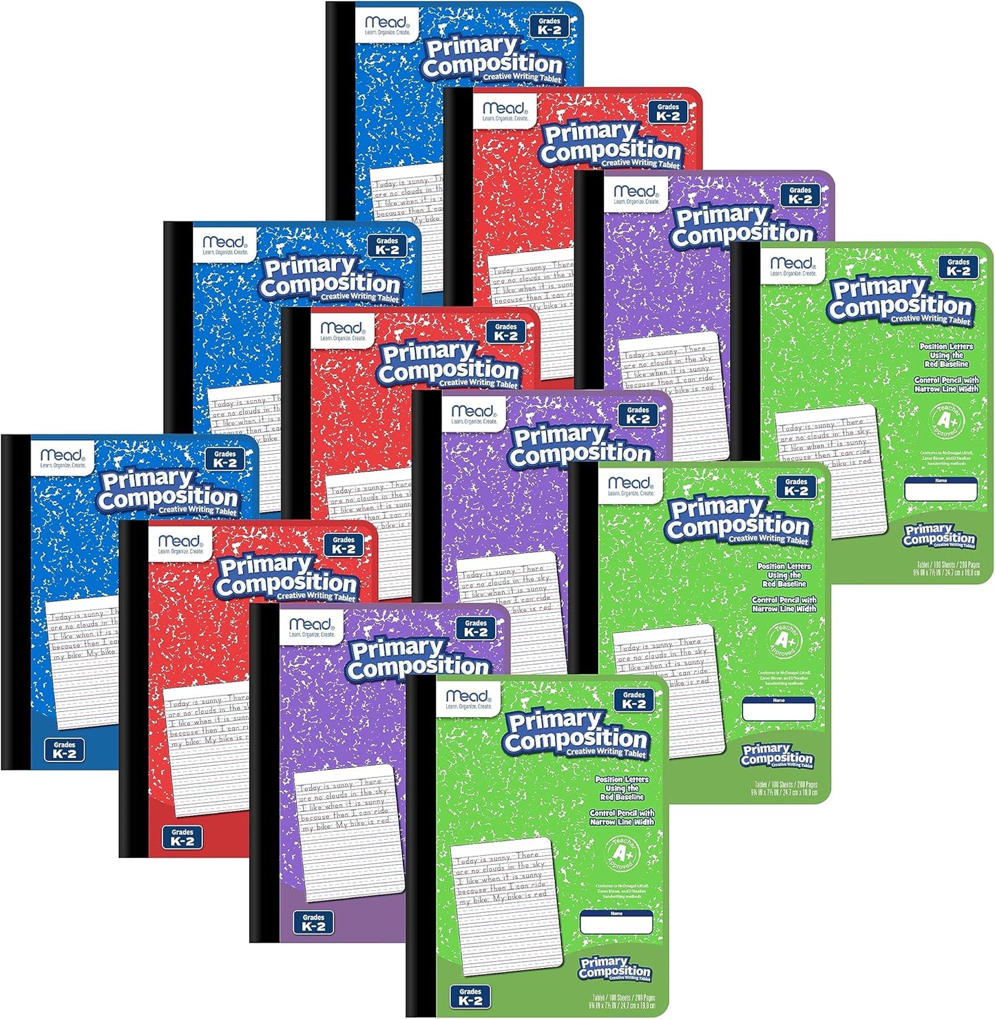 Mead Primary Composition Book for Grades K-2, 12 Pack