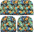 3-Piece Wicker Tufted Cushion Set 41 x 19in & 19 x 19in - Water