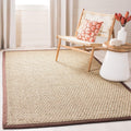 Natural Fiber Area Rug 3x5 - Seagrass Basketweave Design