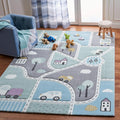 SAFAVIEH Carousel Kids Area Rug 6ft 7in Square - Durable, Easy Care