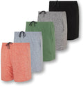 Men's Dry-Fit 5 Inch Running Shorts - 5 Pack for Active Workouts