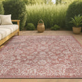 JONATHAN Y Weave Floral Indoor Outdoor Area Rug 5x8 - Durable Boho